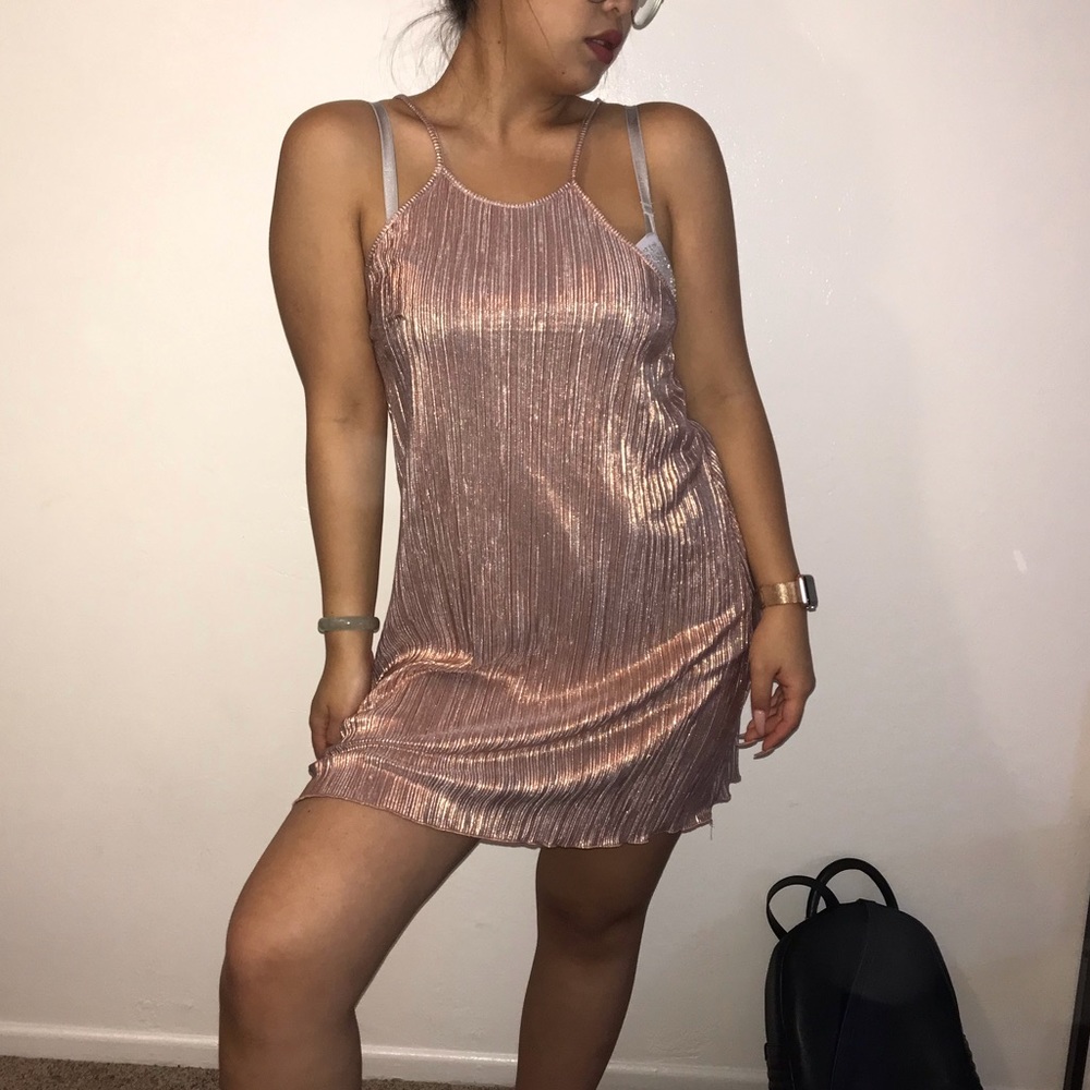 Rose gold dress